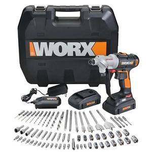 WX176L.1 WORX 67 pc. 20V Lithium Switchdriver Cordless Drill & Driver