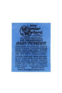 Wonder Wafers (QTY 25 pack) BABY POWDER Scent Car Truck Air Freshner Wafer