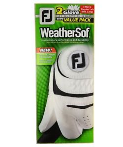 New FootJoy WeatherSof 2-Pack Golf Gloves - Value Pack - Select Size