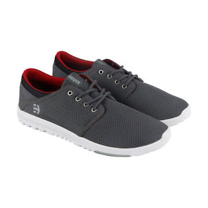 Etnies Scout Mens Gray Mesh Lace Up Skate Shoes