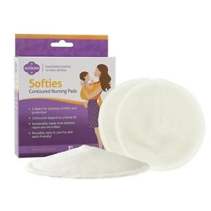 Fairhaven Milkies Softies Contoured Nursing Pads 3PK Leak-Protection White CHOP