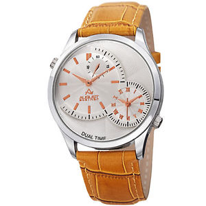 Save 20%: PARTYINUSA August Steiner AS8010SSTN Multifunction Leather Watch