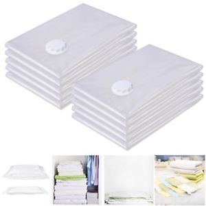 10xLarge Vacuum Space Saver Seal Storage Compressed Bag Anti Pest Organizer Dorm