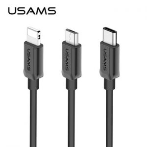 USAMS USB Cable for iphone Micro usb Type-C Phone Charging Cable 1m 0.25m IOS 2A Fast Charger for iPhone iPad Android type c