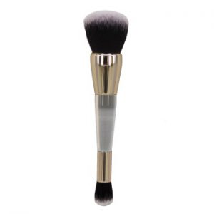 Pro Powder Foundation Crease Makeup Brush Dual-ended Wet/Dry Complexion Perfection Brush Cosmetics Beauty Tool