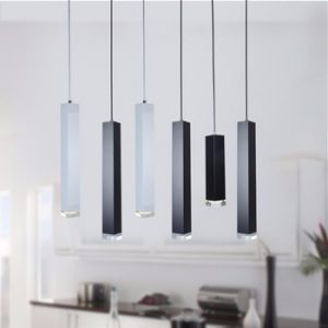 led Pendant Lamp dimmable Lights Kitchen Island Dining Room Shop Bar Counter Decoration Cylinder Pipe Pendant Lights