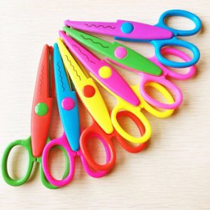 6pcs per set  DIY Craft Scissors Wave Edge Craft School Scissors for Paper Border Cutter Scrapbooking Handmade Kids Artwork Card