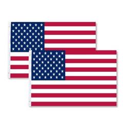 2 Pack 3x5 American Flag USA United States U.S Stripes Stars Flag with Grommet
