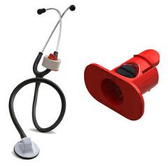 RED S3 Stethoscope Tape Holder Littmann ADC Nurses Paramedic EMS Nursing Gift