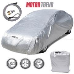 Motor Trend All Weather Outdoor Waterproof Car Cover Fits up to 190" W/ Lock