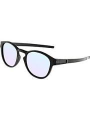 Oakley Men's Mirrored Latch OO9265-06 Matte Black Oval Sunglasses