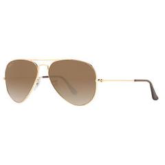 Ray Ban RB3025 001/57 58mm Gold Brown Polarized Classic B15 Aviator Sunglasses