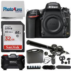 Nikon D750 24.3MP Digital SLR Camera Body +Microphone Value Accessory Bundle New