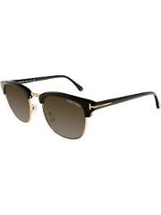 Tom Ford Men's FT0248-05N-53 Black Square Sunglasses