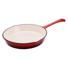 Hamilton Beach 10" Enameled Cast Iron Frying Pan Skillet + 8" Frying Pan