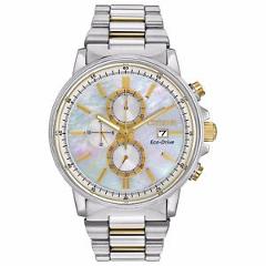 Citizen Eco-Drive Women's FB3004-58D Chronograph Mother of Pearl Dial 42mm Watch