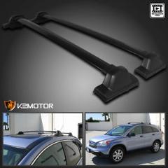 For 2007-2011 Honda CRV Black Roof Top Rail Rack Cross Bars Carrier