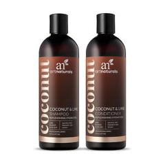 Coconut Lime Hair Care - Natural Formula w/ Aloe Vera for Deep Hydration
