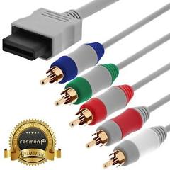 Fosmon HD TV Component RCA Audio Video AV Cable Cord Plug for Nintendo Wii U Wii