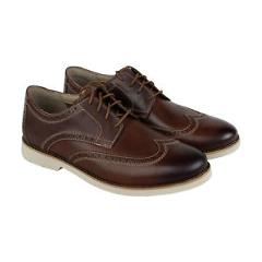 Bostonian Pariden Wing Mens Tan Leather Casual Dress Lace Up Oxfords Shoes