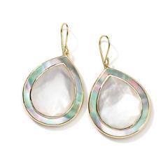 Ippolita 18KT Gold Ondine Large Teardrop Mother Of Pearl Earrings $2195 New