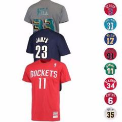 NBA Mitchell & Ness HWC Throwback Retro Player Name & Number Jersey T-Shirt Men