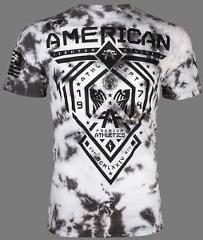 AMERICAN FIGHTER Mens T-Shirt FAIRBANKS Athletic WHITE TIE DYE Biker Gym UFC $40