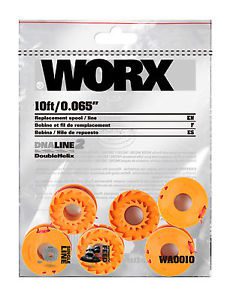 WA0010 WORX 6-Pack Replacement Spools for Worx GT