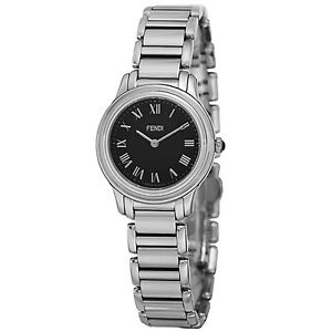 Fendi Women's Classico Black Dial Stainless Steel Swiss Quartz Watch F251021000