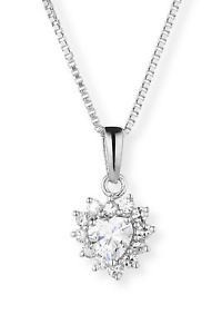 Charles & Colvard 4.5mm Heart Forever Classic Moissanite Necklace 0.52cttw DEW