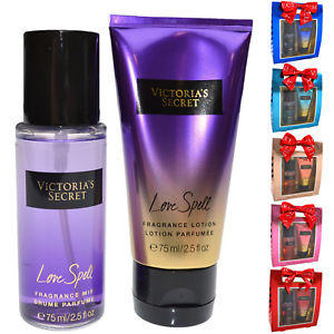 Victoria's Secret Fantasies Gift Set 2 Piece Fragrance Mist Lotion 2.5 Oz Vs New