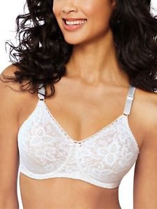 Bali Lace 'n Smooth Underwire Bra Womens Seamless Full Coverage Stretch Cup 3432