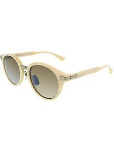 Gucci Anti-reflective GG0066S-002-50 White Round Sunglasses