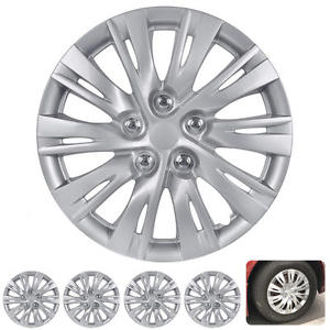 4 PC Set 16" Hub Caps Silver Fits Toyota Camry 2012 2013 Replica Wheel Cover