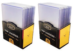 50 CBG Hard Plastic Baseball Trading Card Topload Holders 12 mil rigid protector