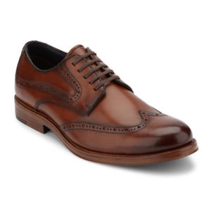 Dockers Men’s Hanover Genuine Leather Lace-up Wingtip Brogue Oxford Dress Shoe