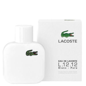 Eau de LACOSTE L.12.12 BLANC PURE cologne 3.4 / 3.3 oz White edt men NEW IN BOX