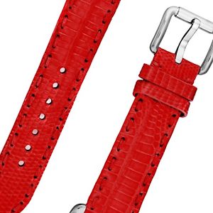Fendi Women's Selleria Red Textured Leather Pin Buckle 19 MM Strap TSN18RB7S
