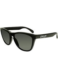 Oakley Men's Polarized Frogskins 24-297 Black Square Sunglasses