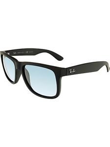 Ray-Ban Men's Polarized Justin RB4165-622/2V-54 Black Square Sunglasses