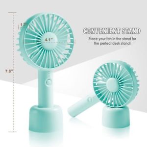 Mini Portable USB Rechargeable 3-Speed Handheld Aroma Desk Fan Air Cooler
