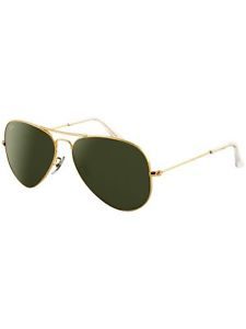 Ray-Ban Men's Aviator RB3025-L0205-58 Gold Sunglasses