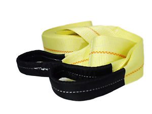 ABN® Tow Strap with Loops 3” x 30’ Vehicle Recovery Rope 20000lbs Recovery Strap