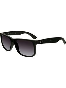 Ray-Ban Men's Gradient Justin RB4165-601/8G-54 Black Square Sunglasses