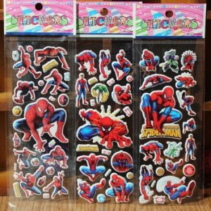 10pcs/lot Bubble Stickers 3D Cartoon the Spider man Classic Toys Scrapbook For Kids Children Gift Reward Sticker