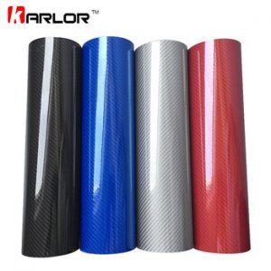 Car Styling 50*200cm DIY High Glossy 5D Carbon Fiber Vinyl Wrap Film Motorcyle Automobiles Car Sticker And Decals Accessories