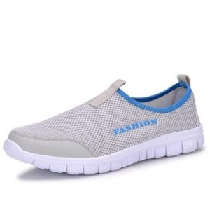 Fashion Summer Shoes Men Casual Air Mesh Shoes Lightweight Breathable Slip-On Flats Chaussure Homme Large Sizes 38-46 Wholesale