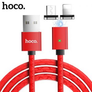 HOCO LED Magnetic USB Charging Cable for Lightning Micro USB Magnet Phone Cable for iPhone X 6 7 Xiaomi Android Charger Wire New