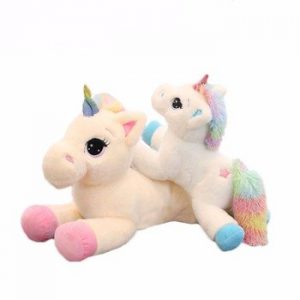 BOOKFONG 40-60cm Unicorn Stuffed Animals Plush toy Unicorn Animal Horse High Quality Cartoon Gift For Children