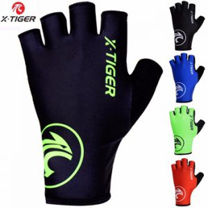 X-Tiger Cycling Gloves Outdoor Protect MTB Bike Gloves Washable Breathable Polyester Spandex Half Finger Racing Bicycle Gloves